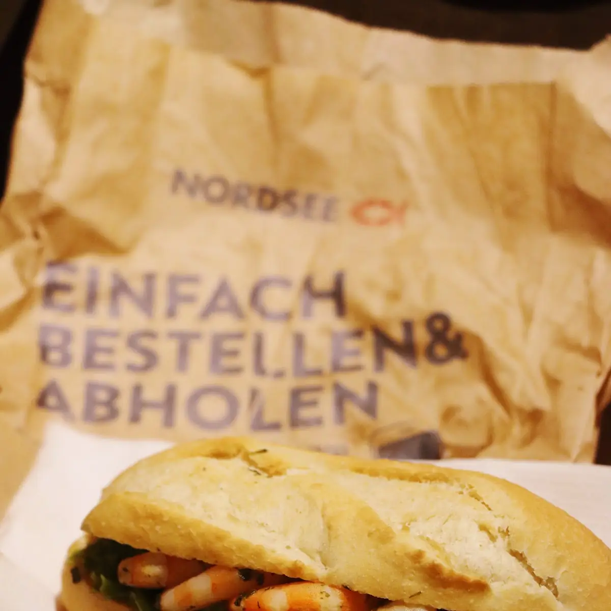 Garnelen Ei Baguette