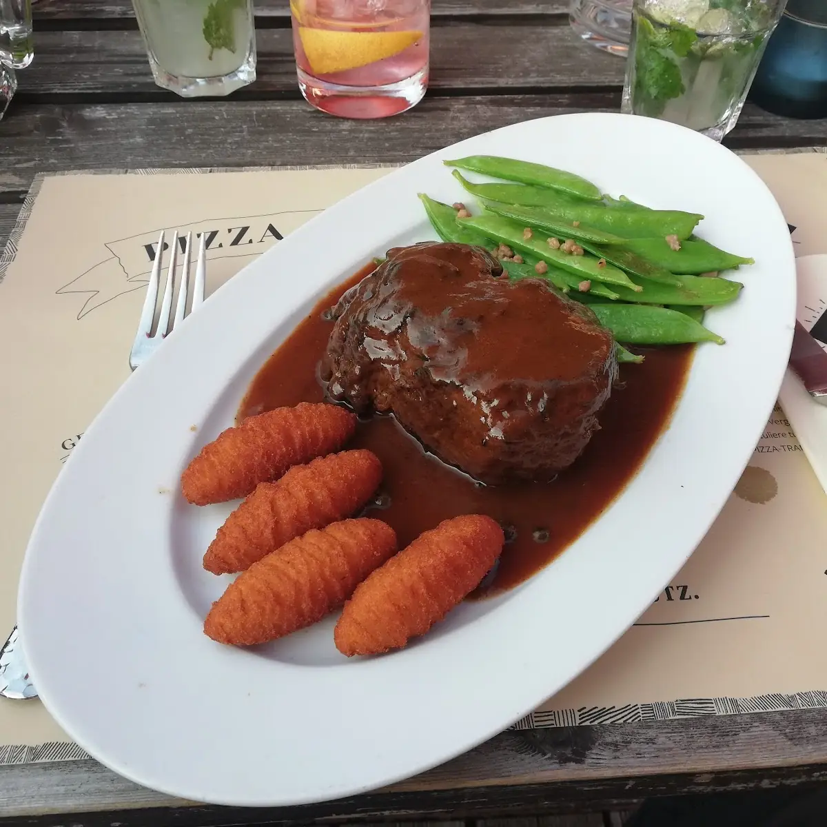 Fieltsteak Mit Peffersouce