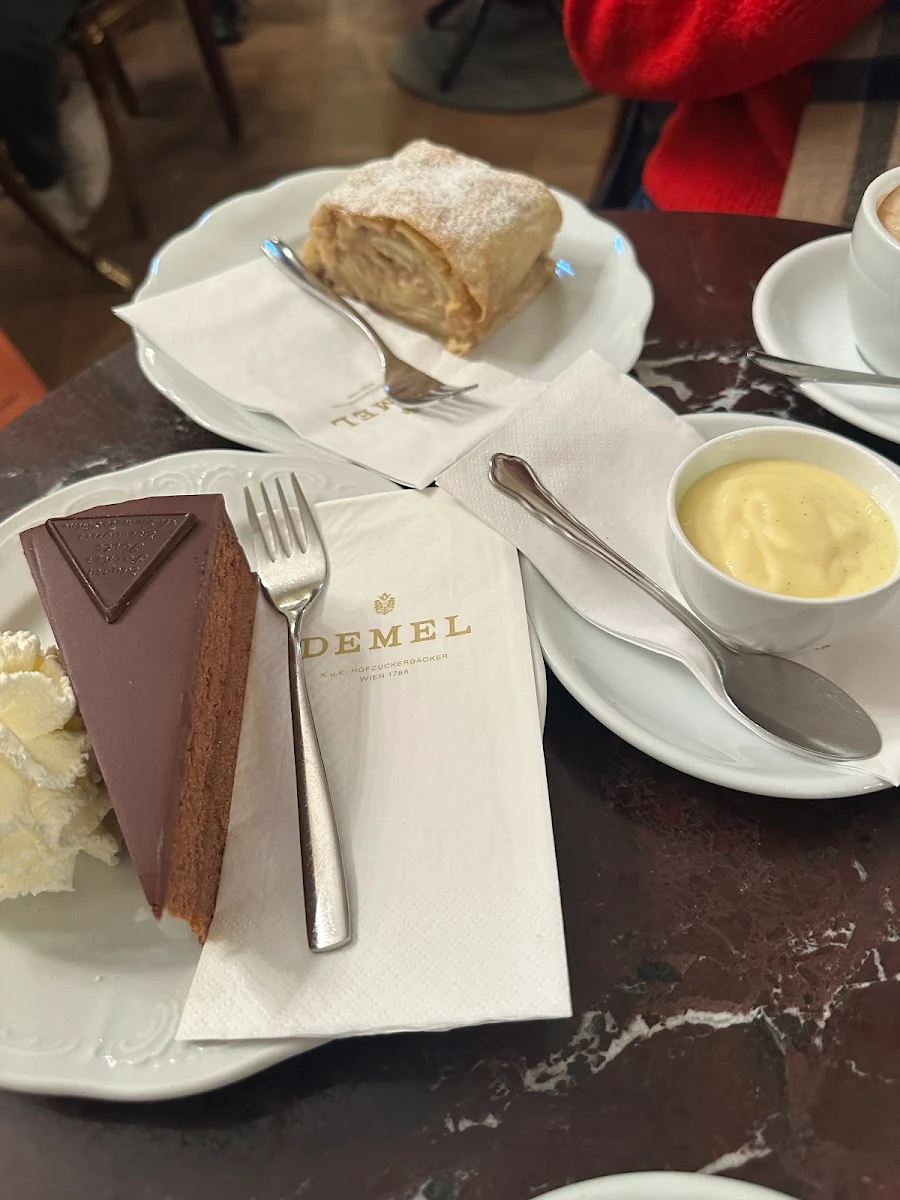 Sachertorte And Apfel Strudel