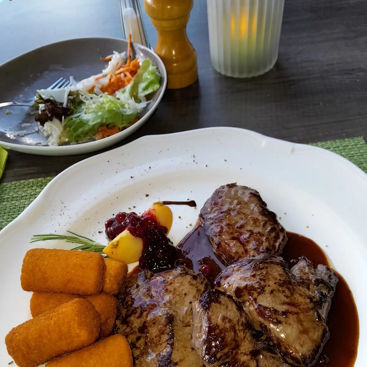 Hirschsteak