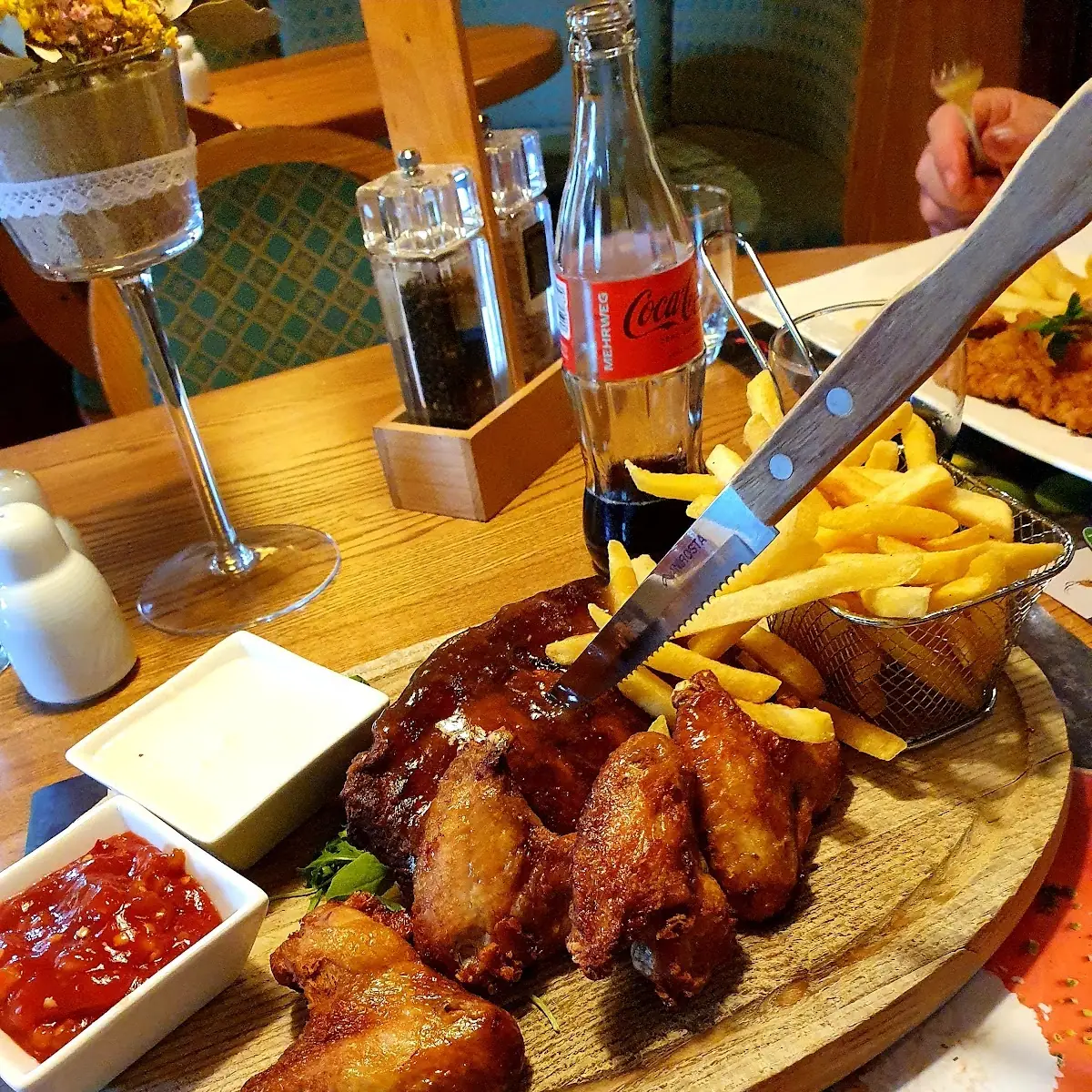 Grillplatte Vom Schwein Und Huhn