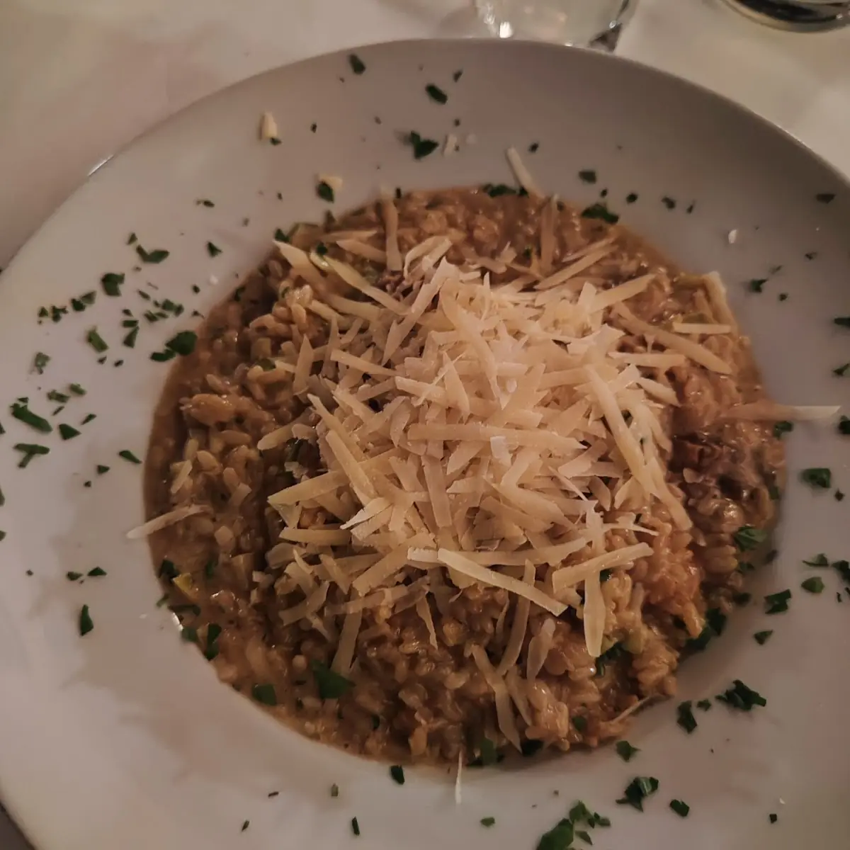 Steinpilzrisotto Mit Frischem Parmesan