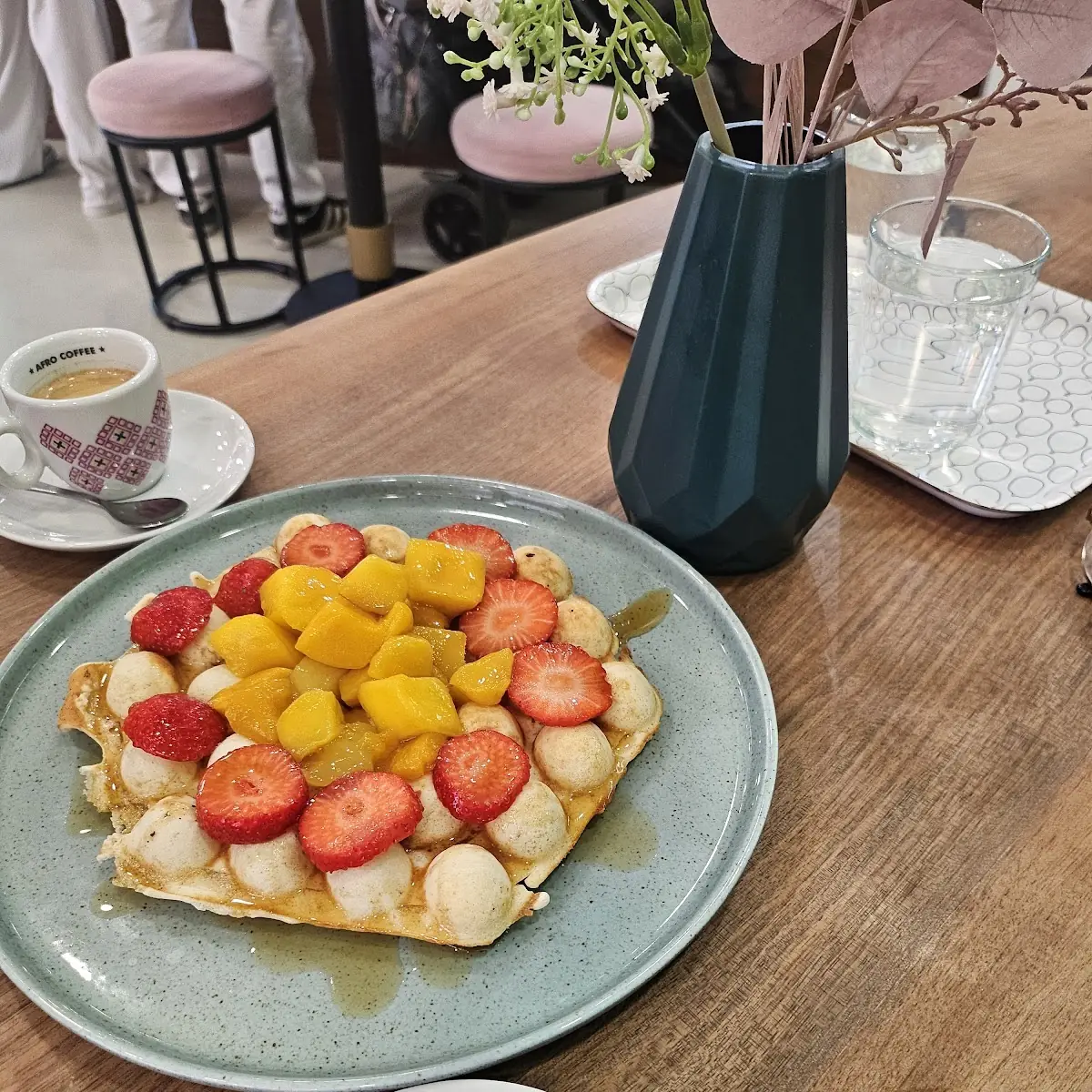 Waffles Vegan Fruity Style