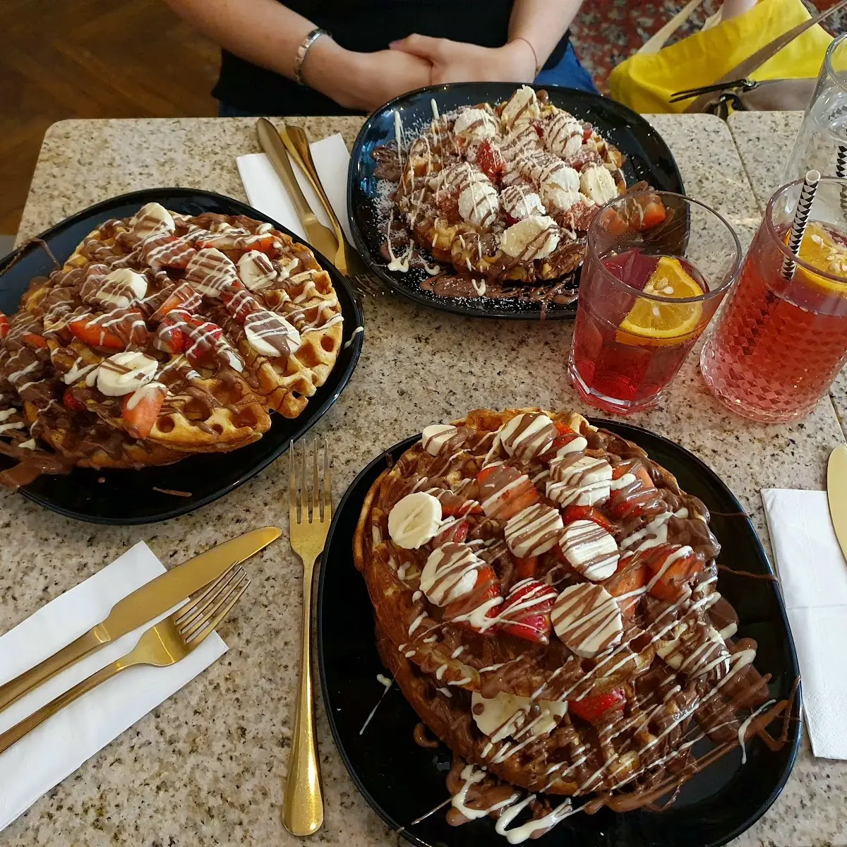 Waffel Mit Vanilleeis