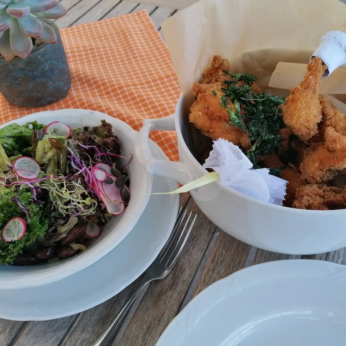 Backhendl Mit Salat