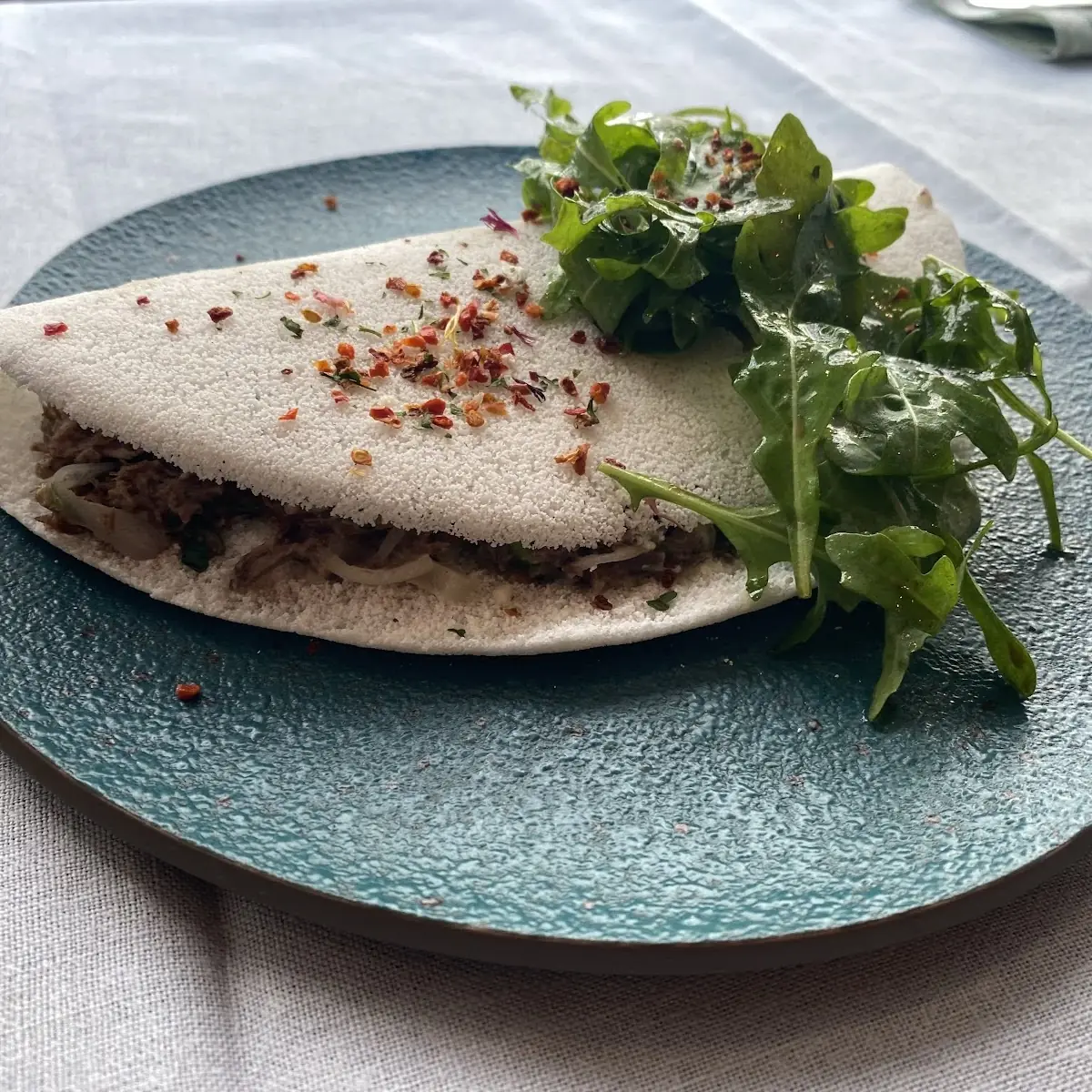 Tapioca de Carne Seca Na Nata