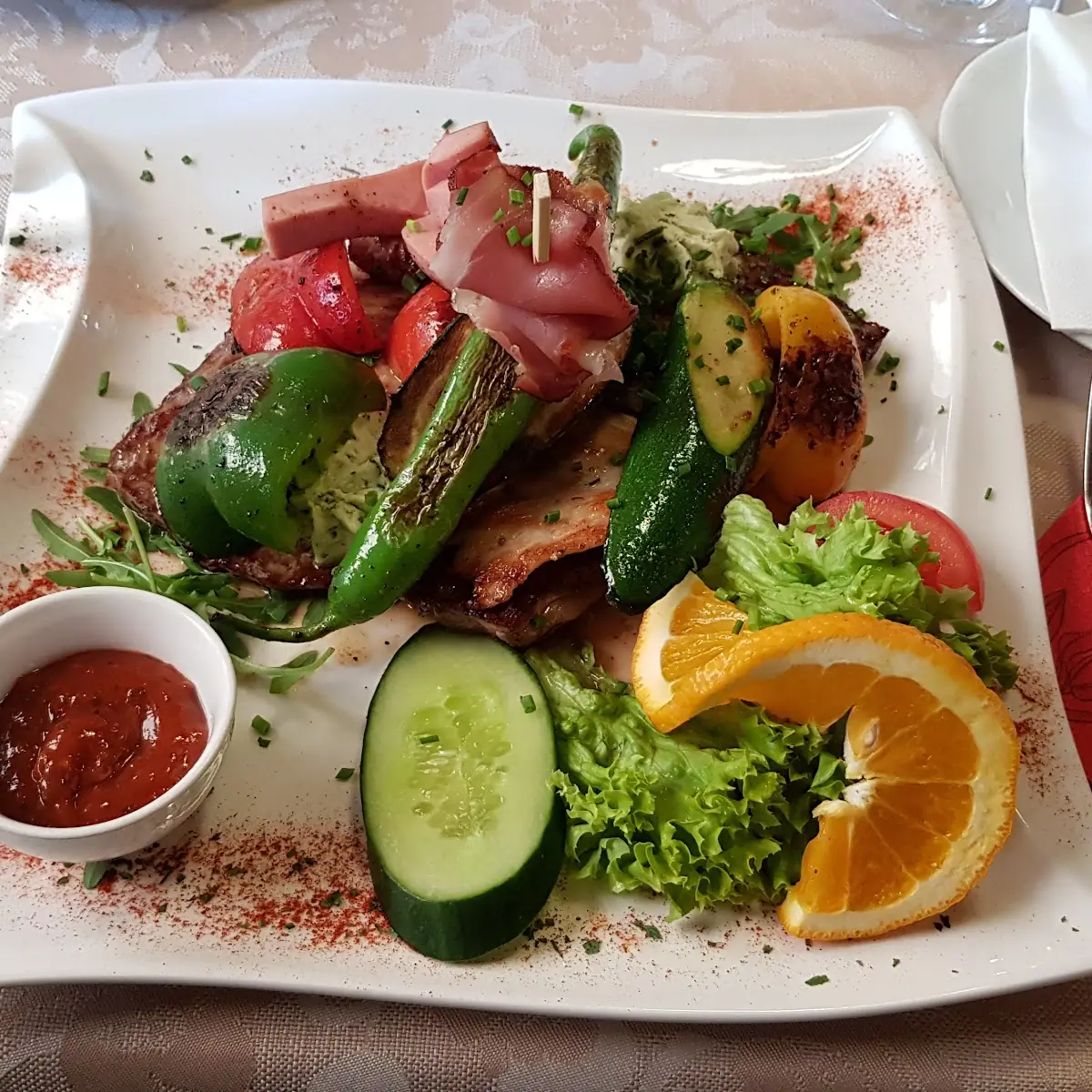 Gegrillte Gemüse Mit Speck Und Kartoffeln