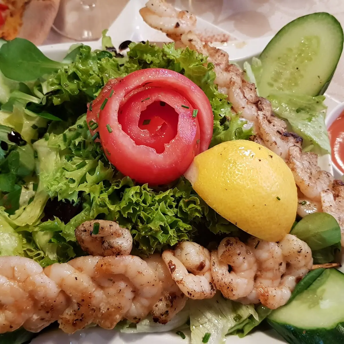 Salat Mit Garnelen