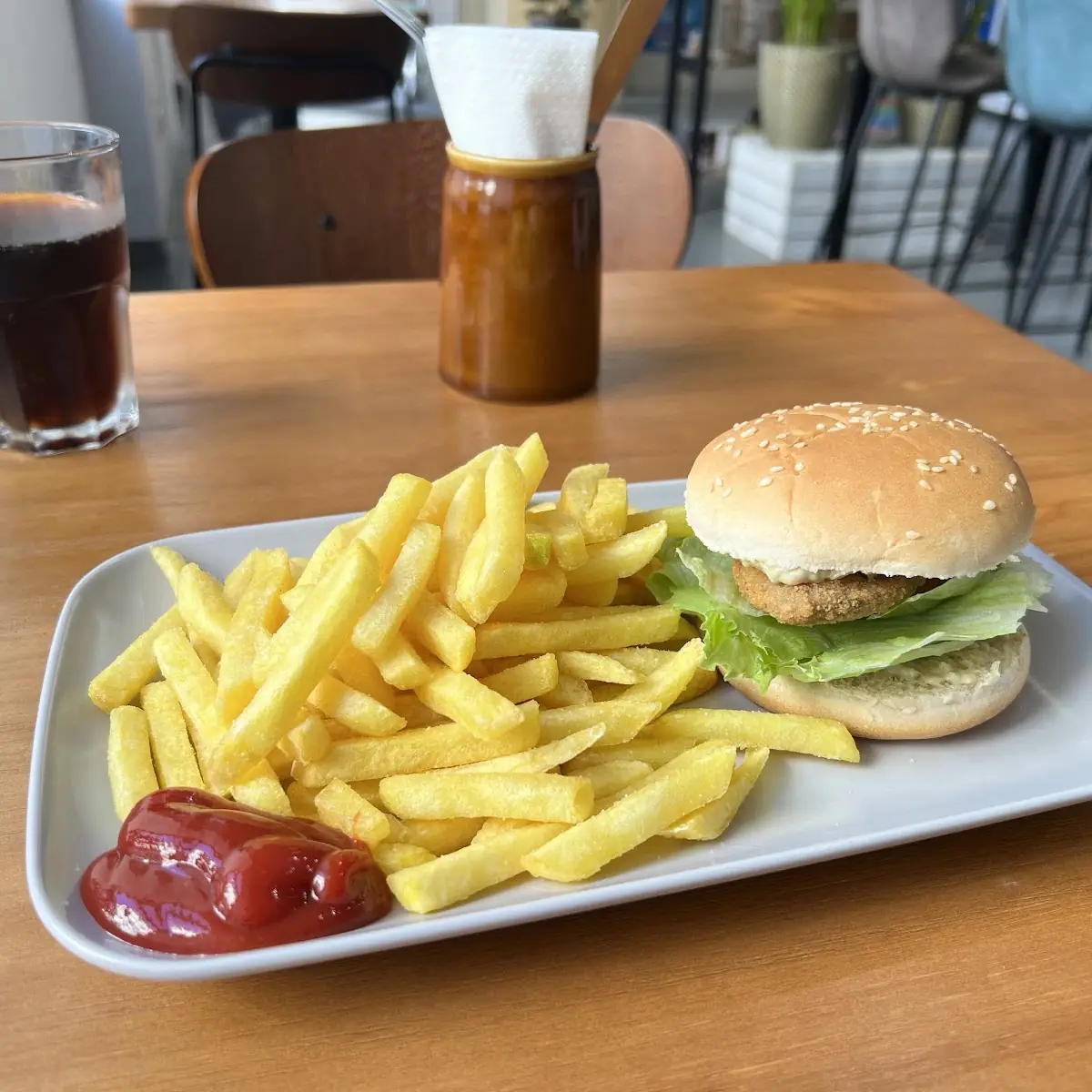 Veganer Fischburger