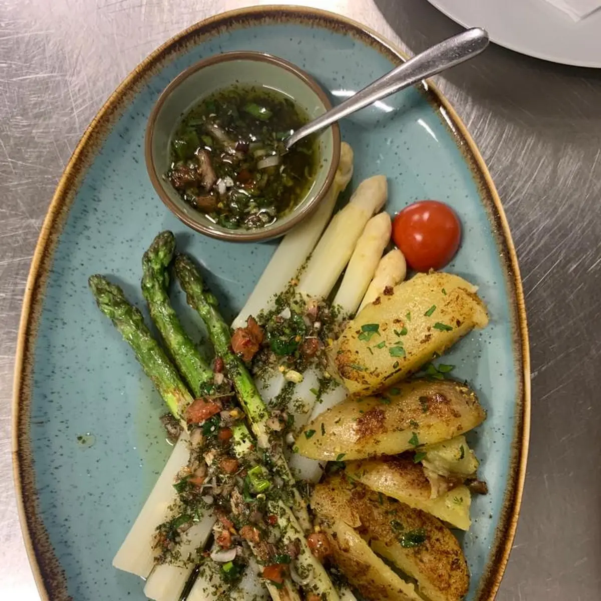 Spargel Mit Erdäpfel Vegan