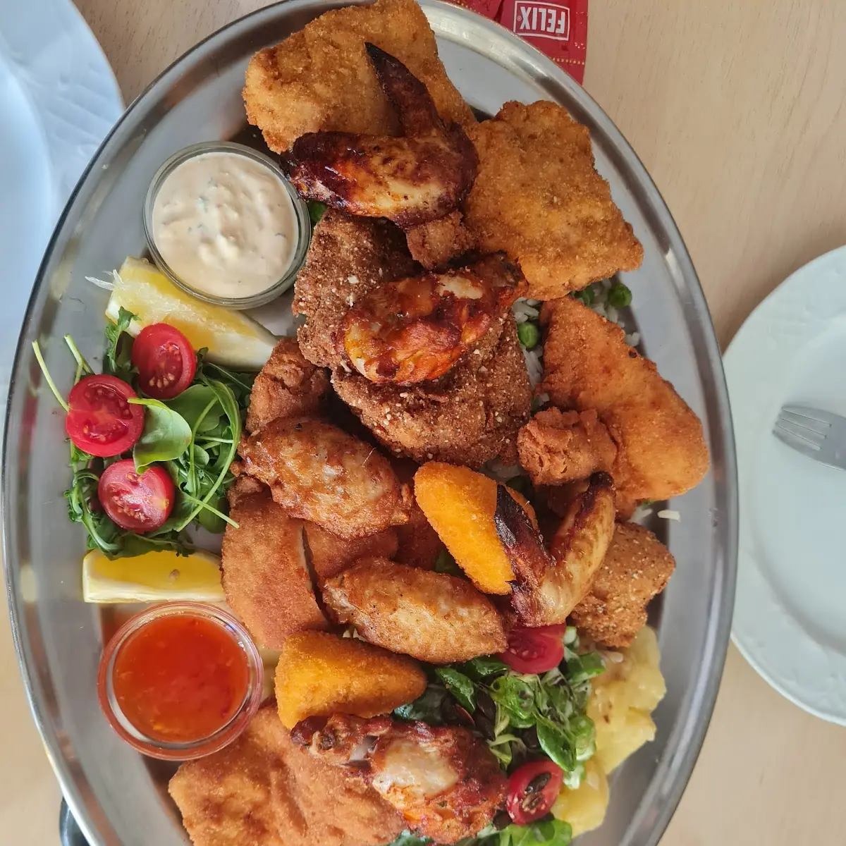 Backhendlplatte Für 2 Personen