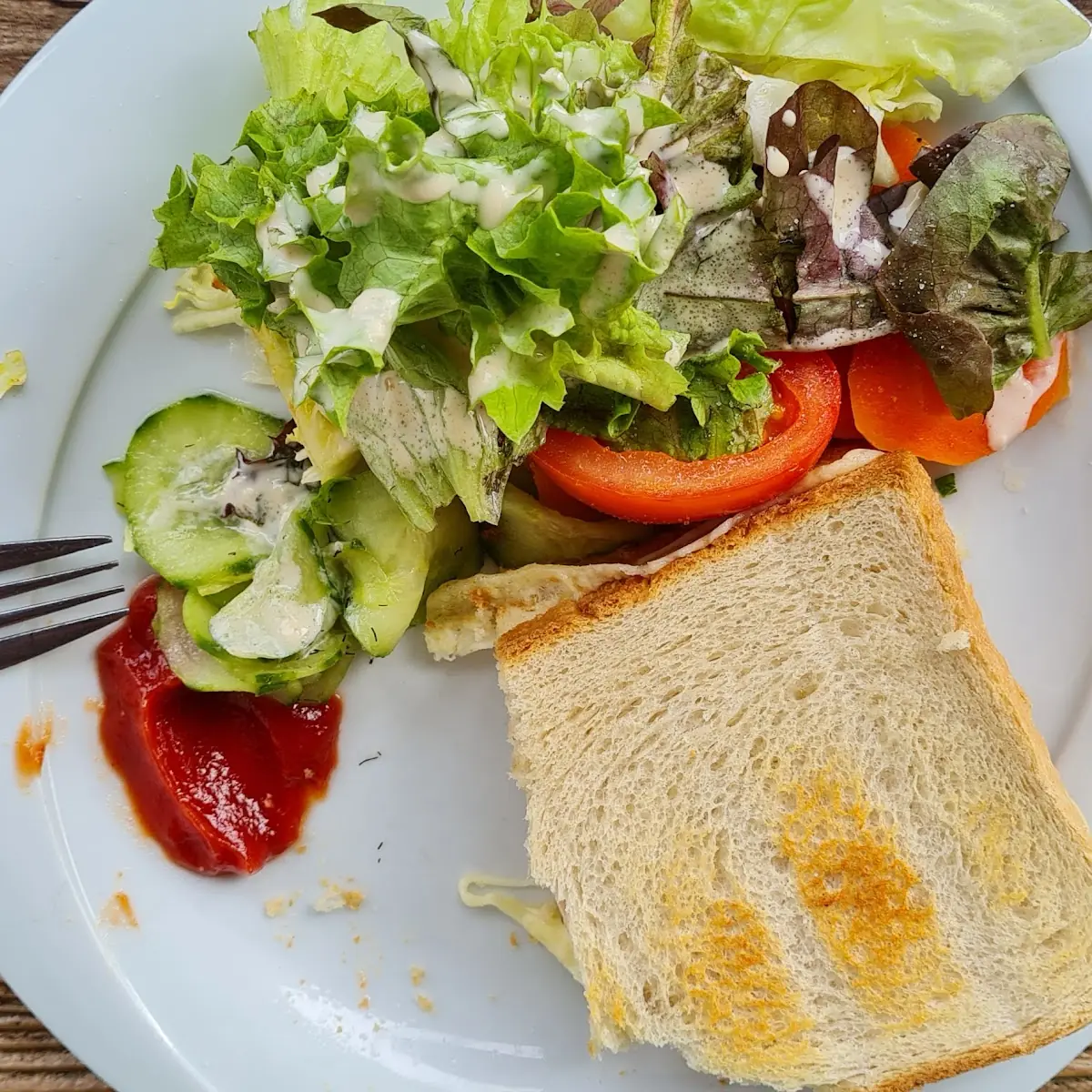 Toast Mit Salat