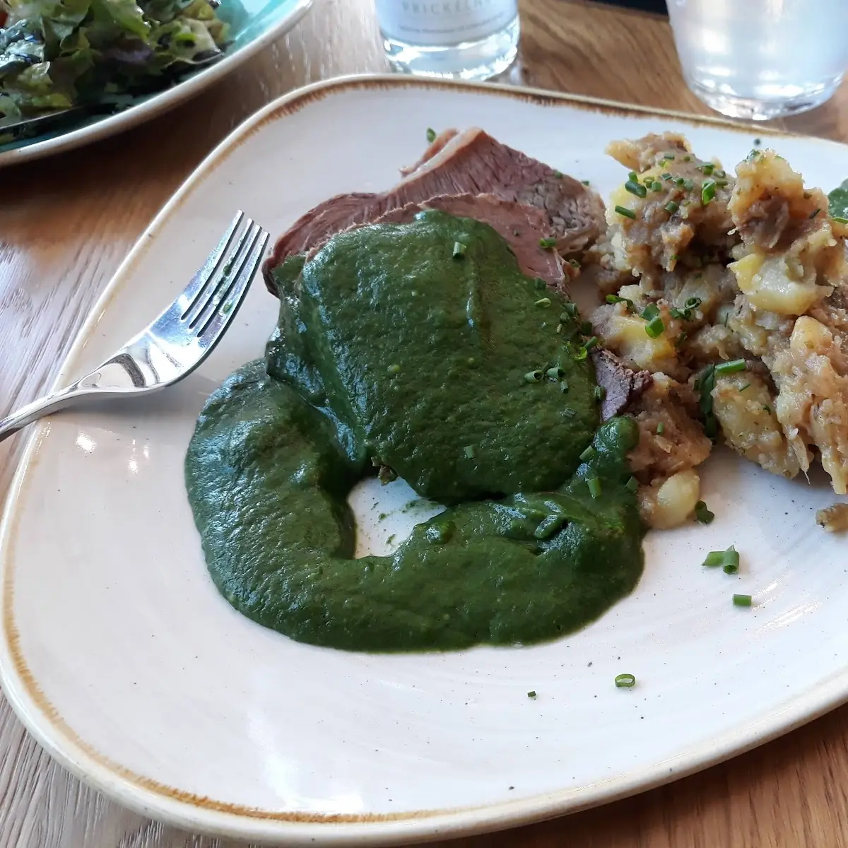 Rindfleisch Spinat Kartoffeln