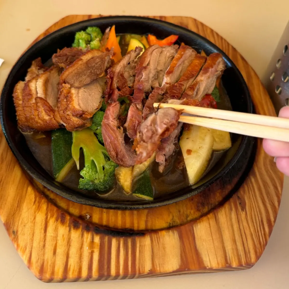 Crispy Duck with Vegetables