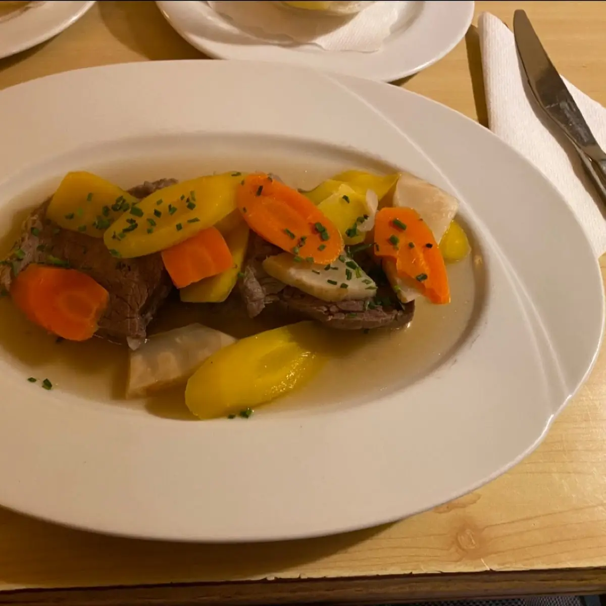Gekochtes Rindfleisch