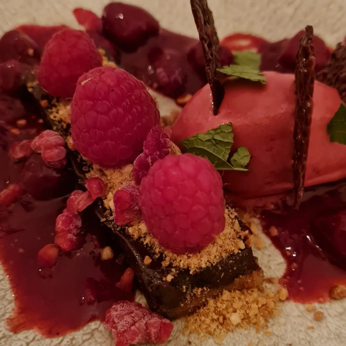 Zartbitterschokoladentarte