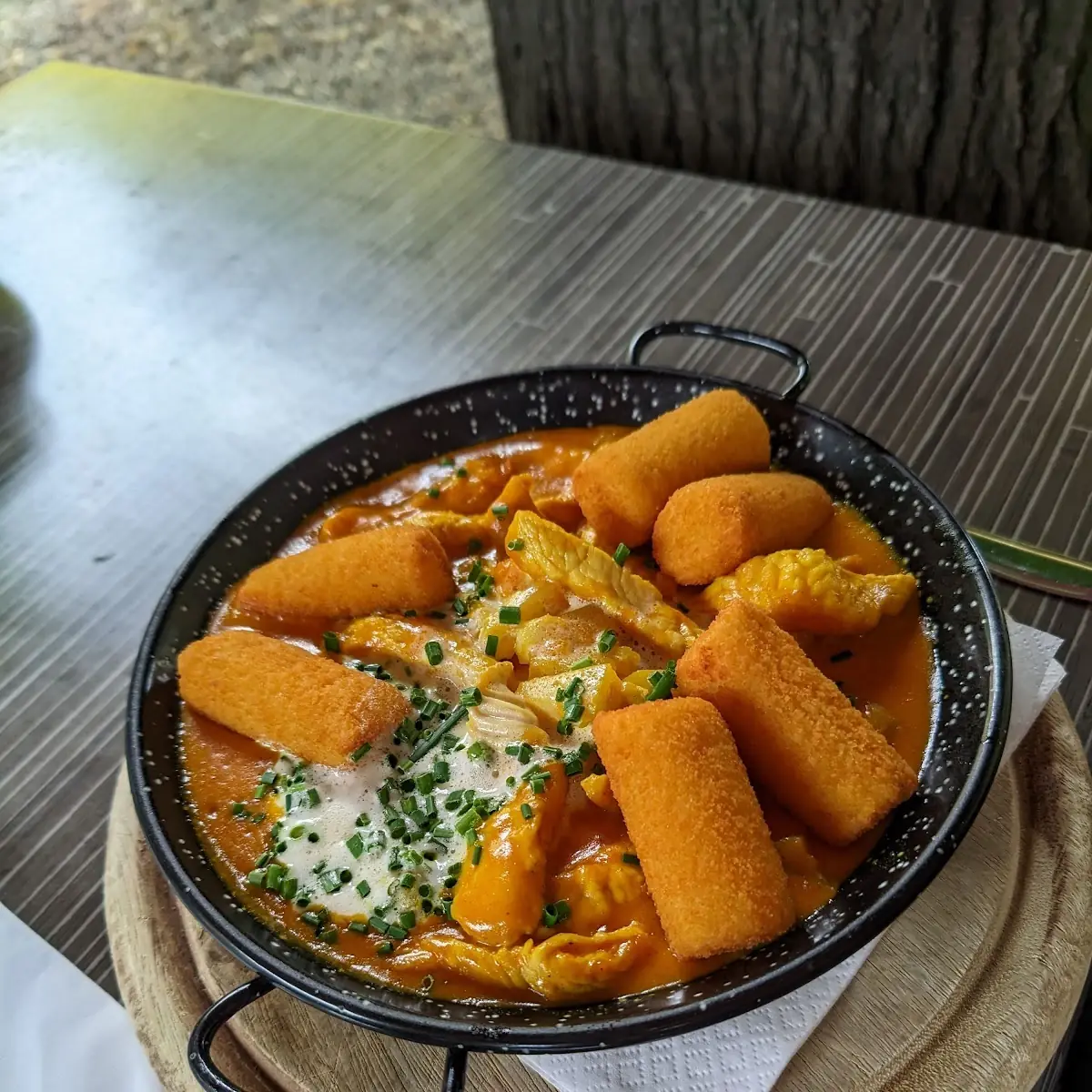 Hawaii-pfanndl Mit Kroketten