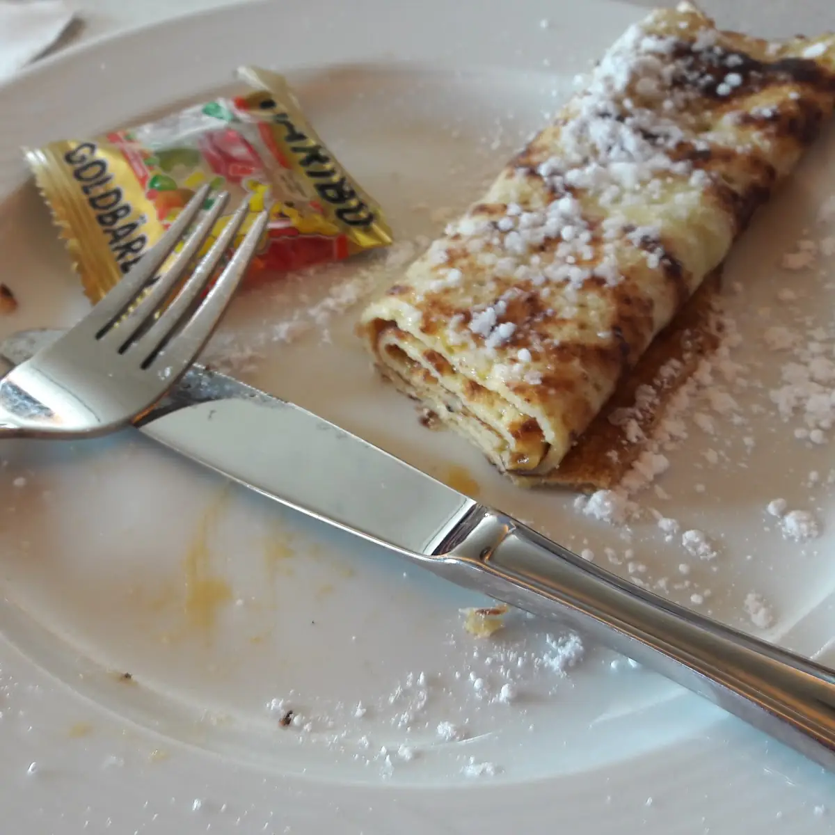 Crepe with Apricot Jam