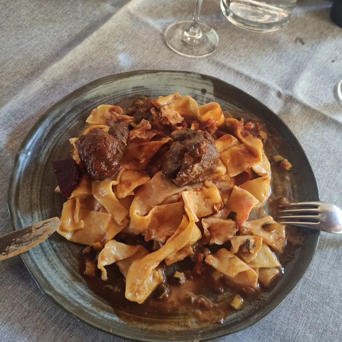 Tagliatelle Mit Rehragu