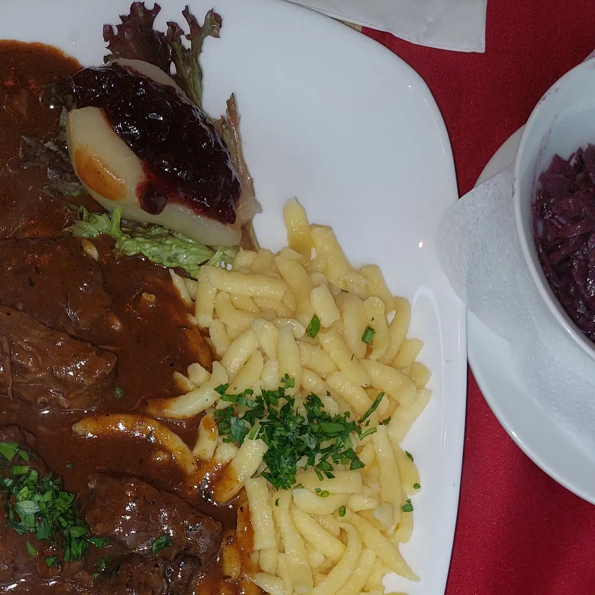 Hirschgulasch