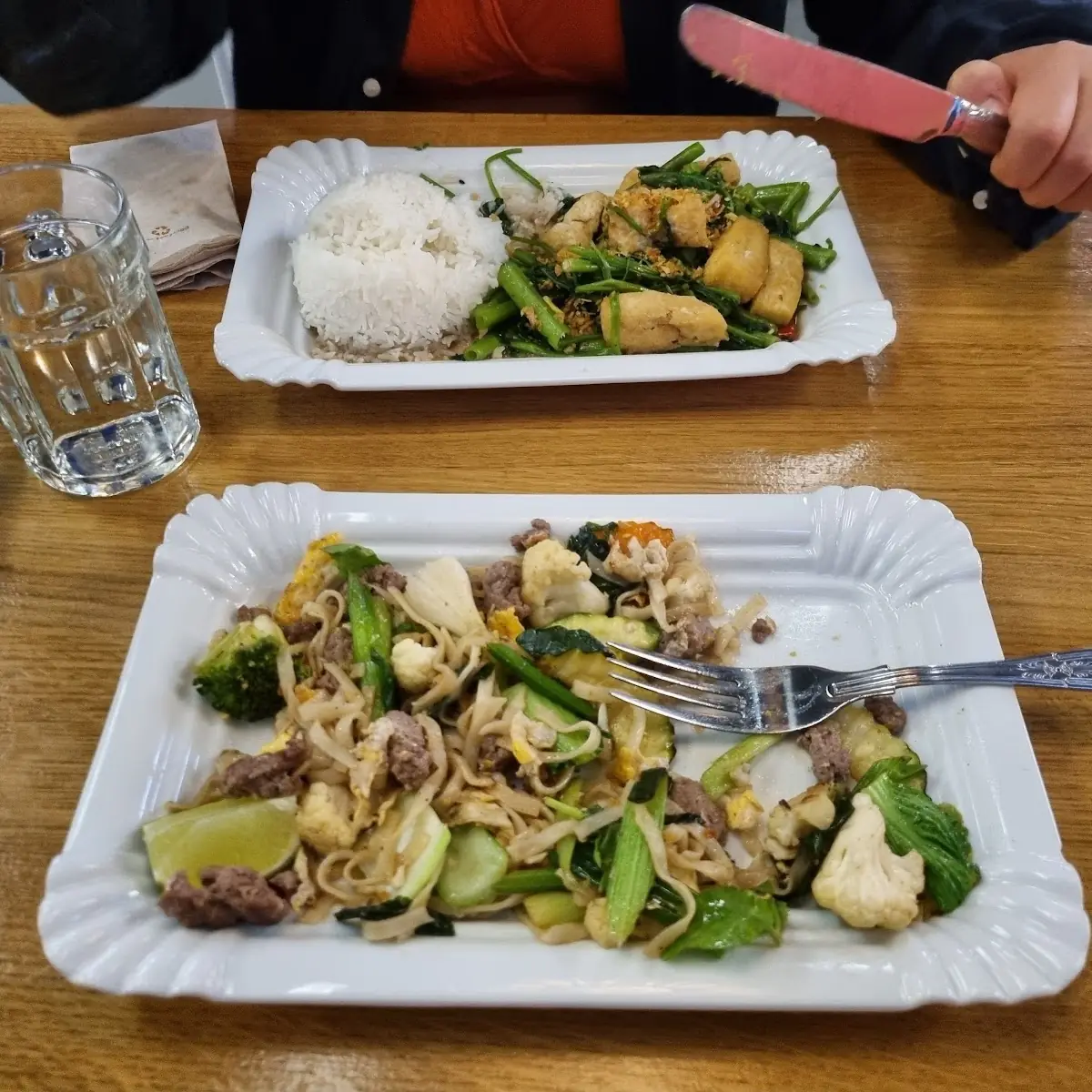 Pad Mee Mit Faschiertem Rindfleisch