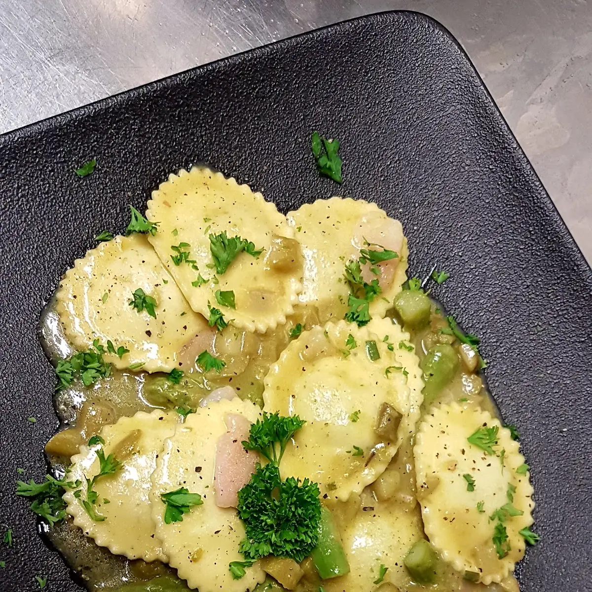 Ravioli Spargel