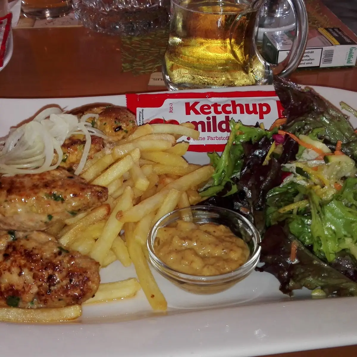 Chiwapchichi Pommes Salat Mittags Angebot