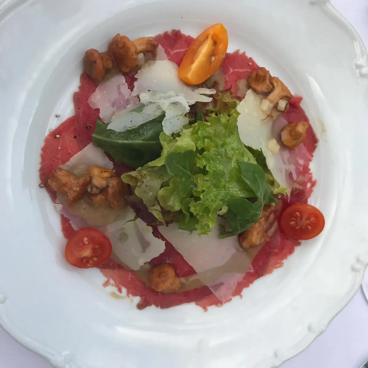 Carpaccio Mit Pilzen