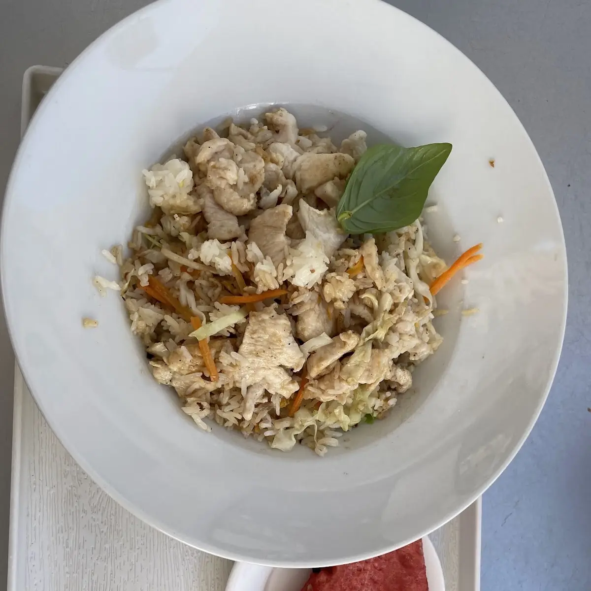 Gebratener Eierreis Mit Huhn