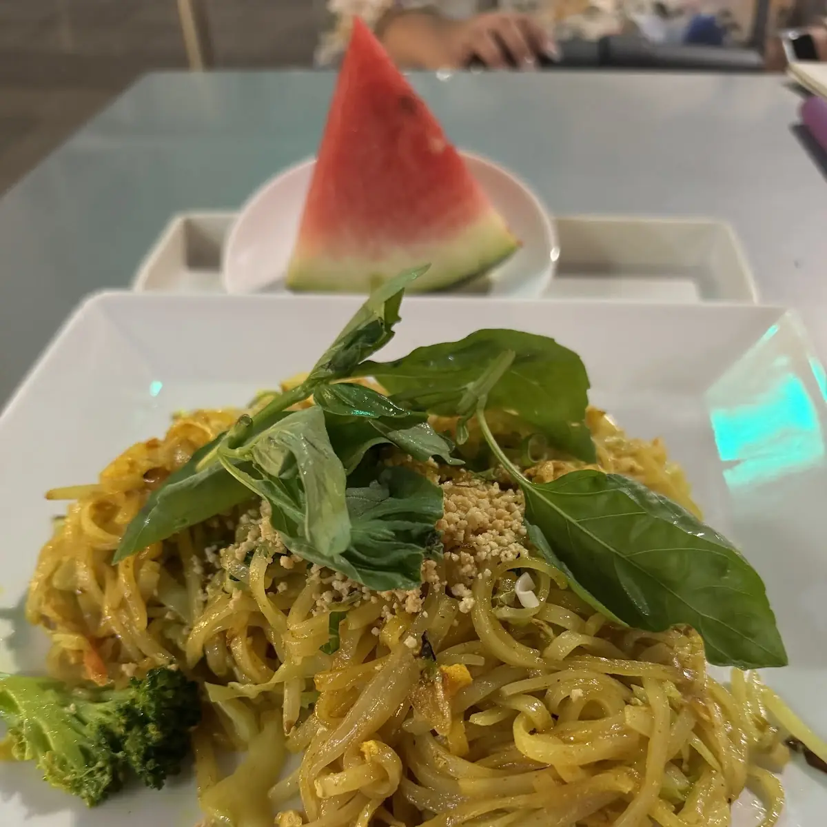 Reisbandnudeln Mit Curry Erdnusspulver Ei