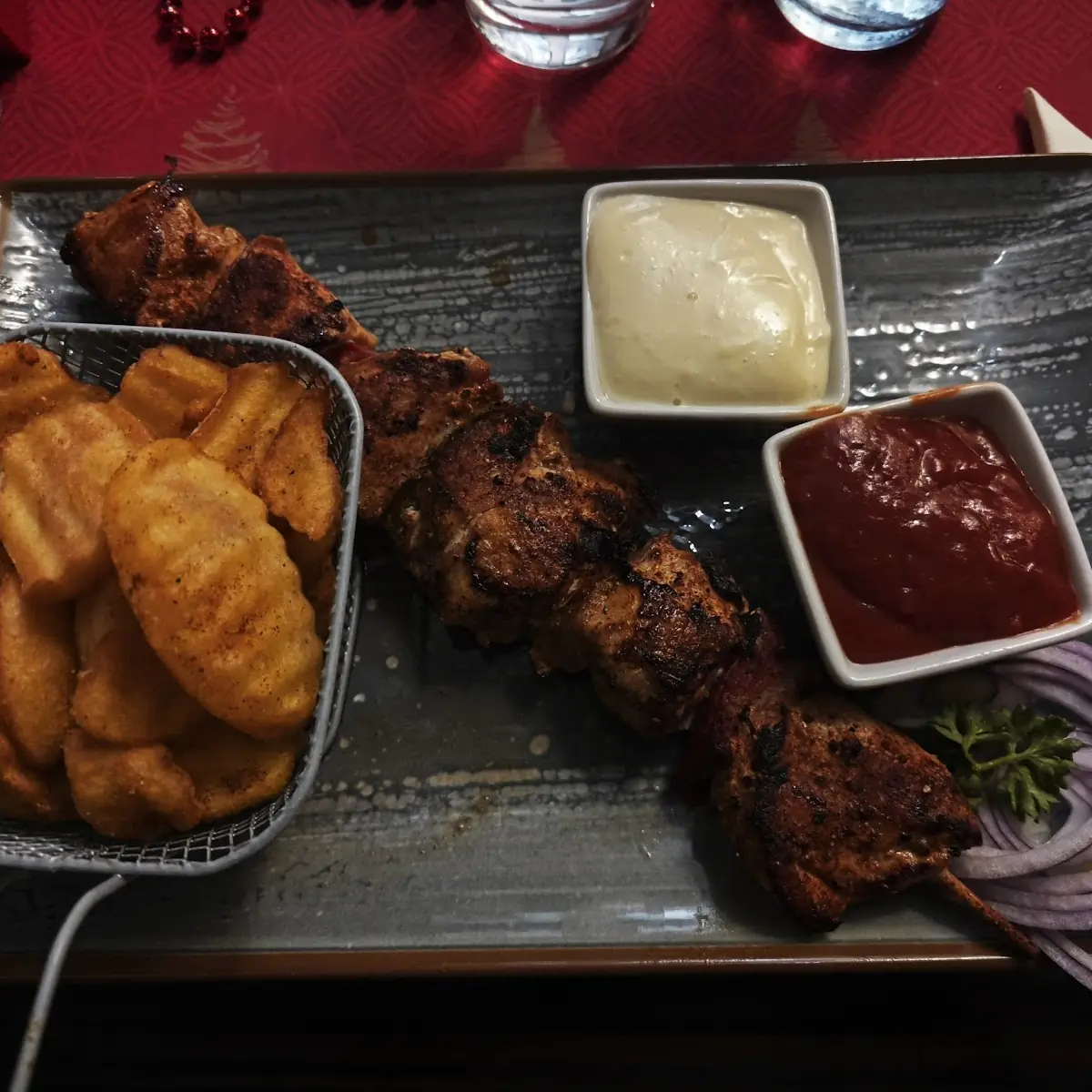 Hühnerspieß