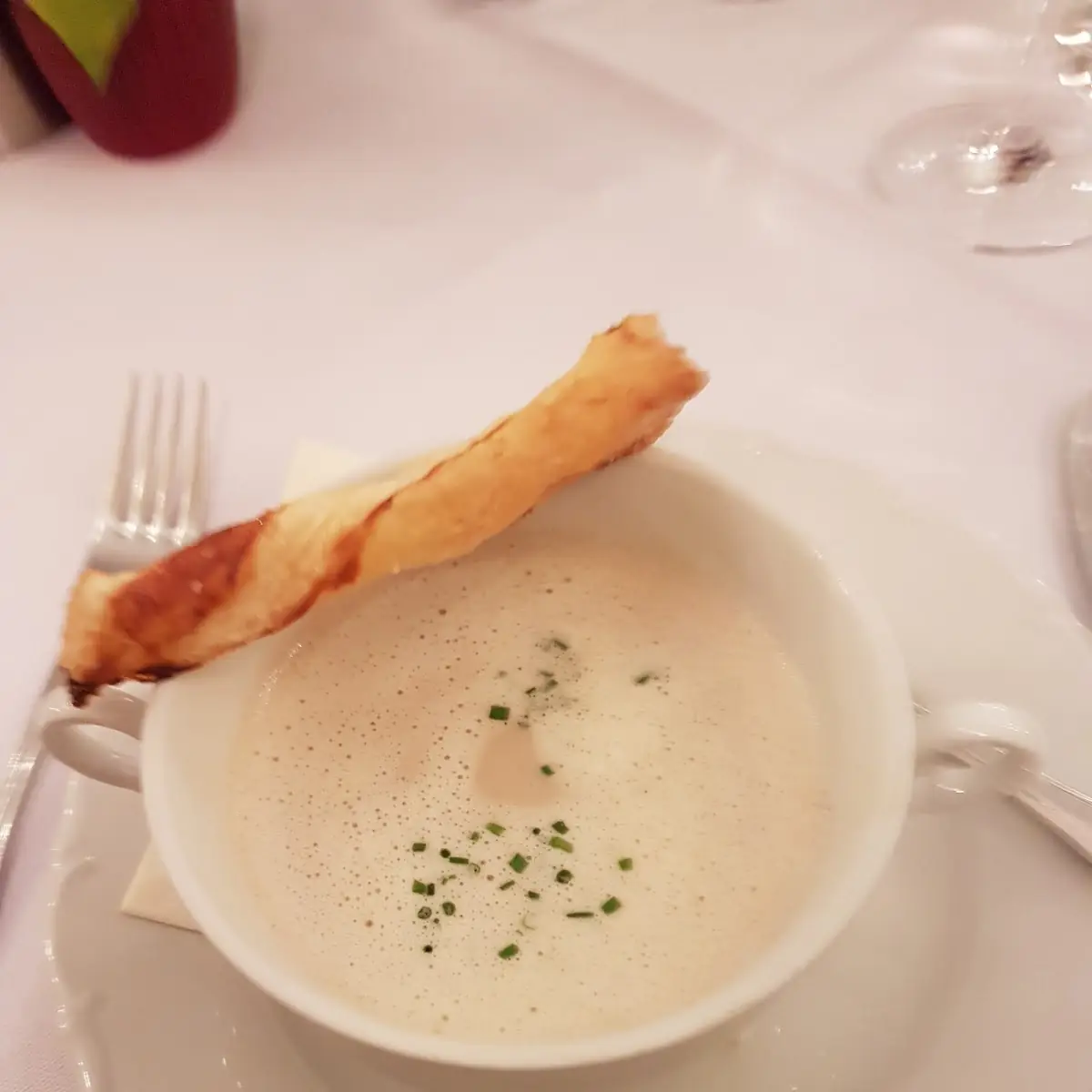 Maroni-orangencremesuppe