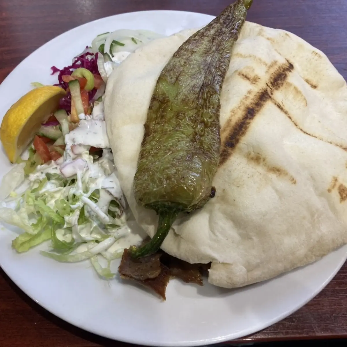 Kebab Teller Mit Reis