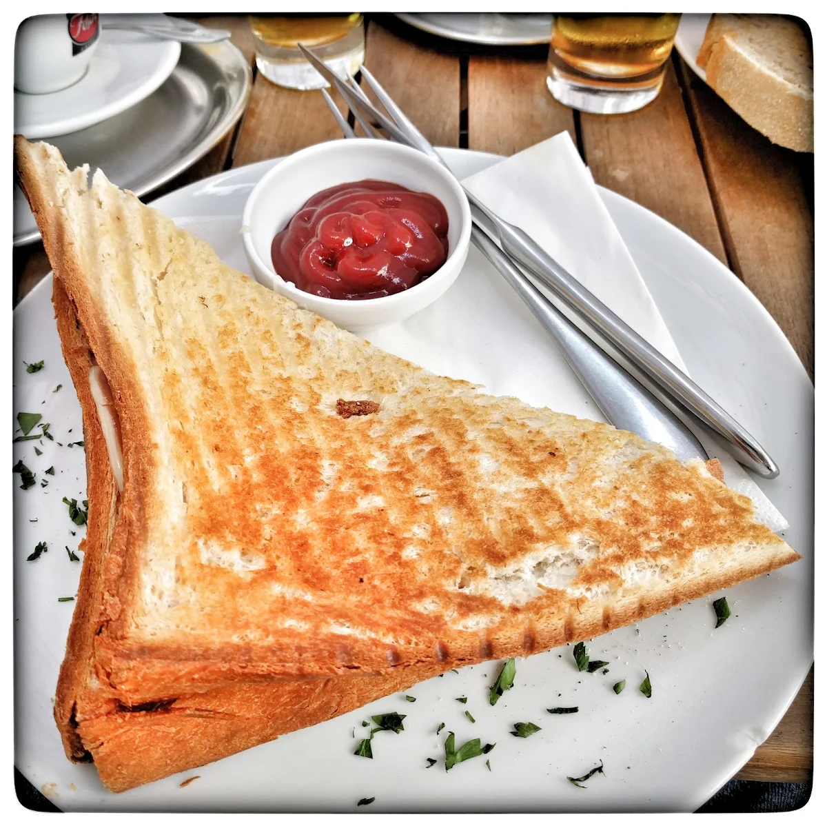 Toast Mit Ketchup