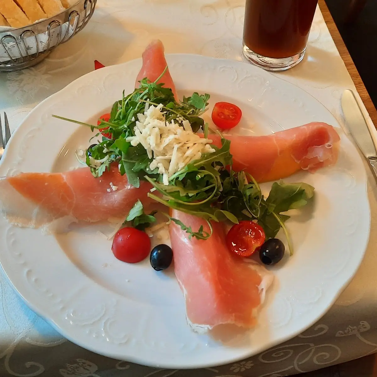 Honigmelone Mit Parmaschinken Und Rucola