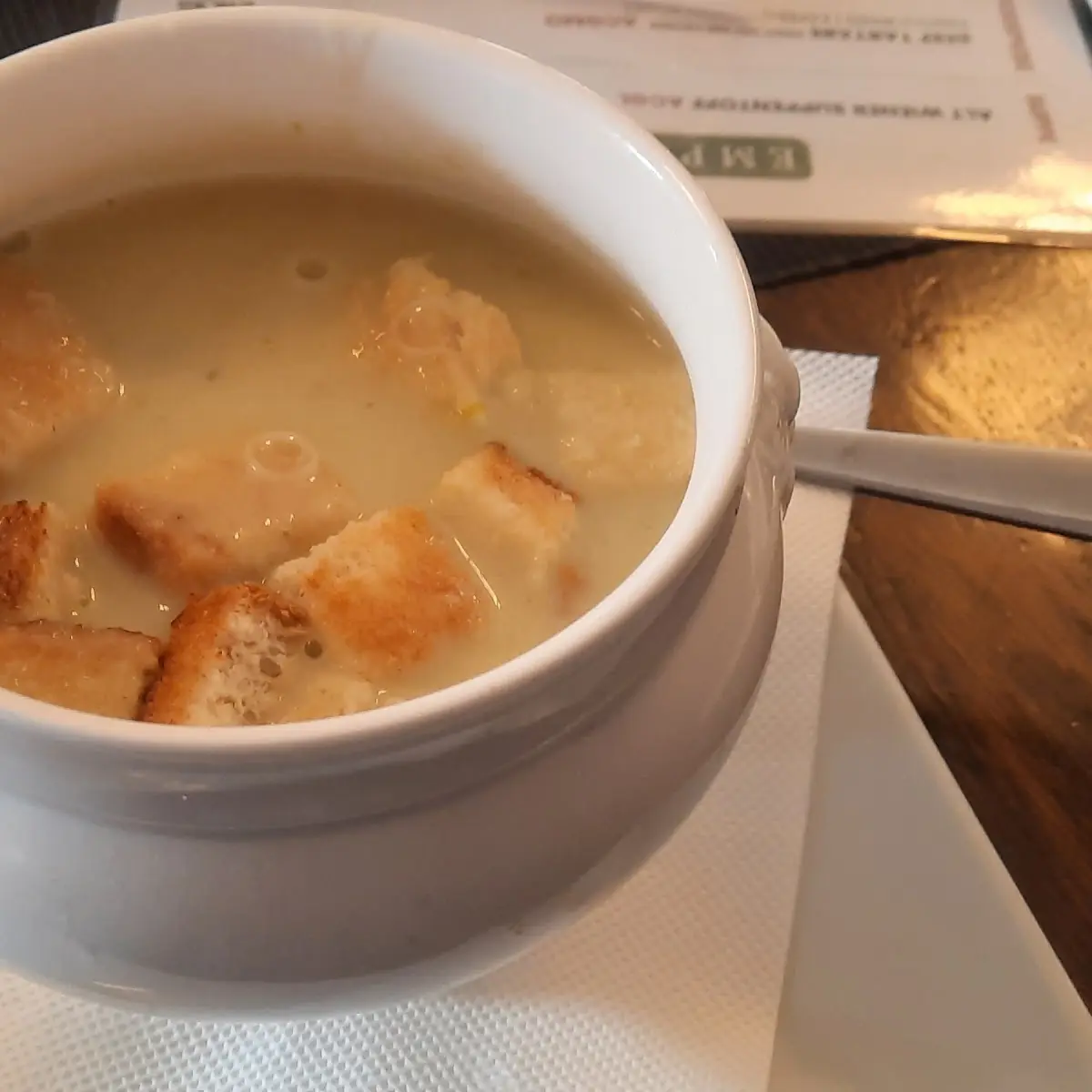 Lauchsuppe Mittagsmenü