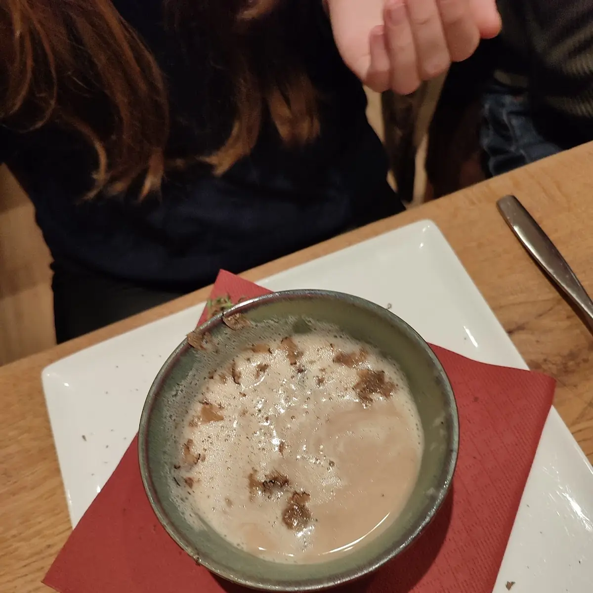 Kastanien-suppe Mit Herbst-trüffel