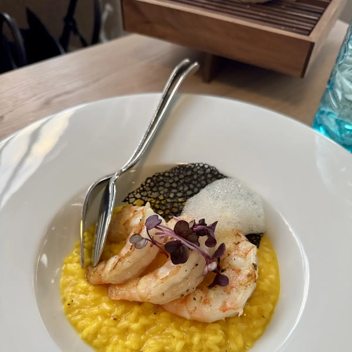 Safranrisotto Mit Garnelen