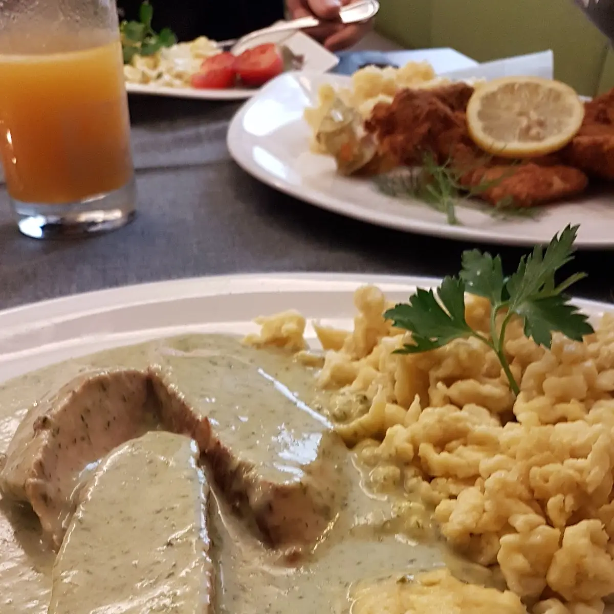Schweinsfilet Mit Spätzle