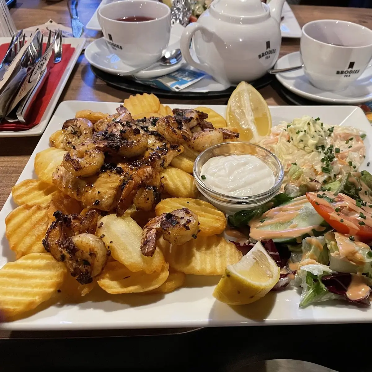 Salmon and Shrimp