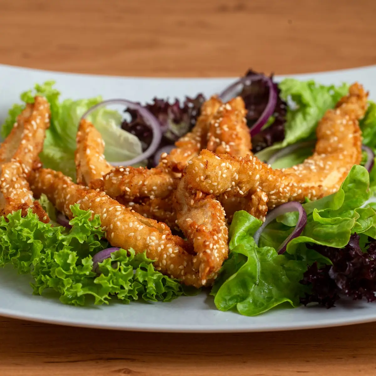 Hühnerrschnitzel Paniert Mit Sesamkörner