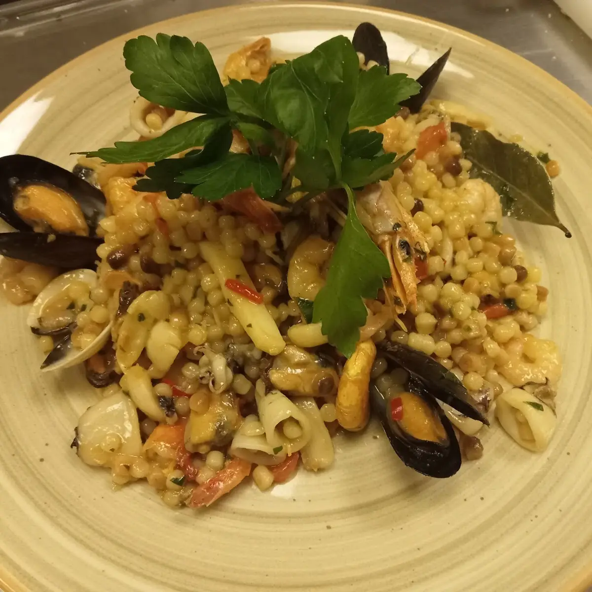 Fregula Sarda Con Frutti Di Mare