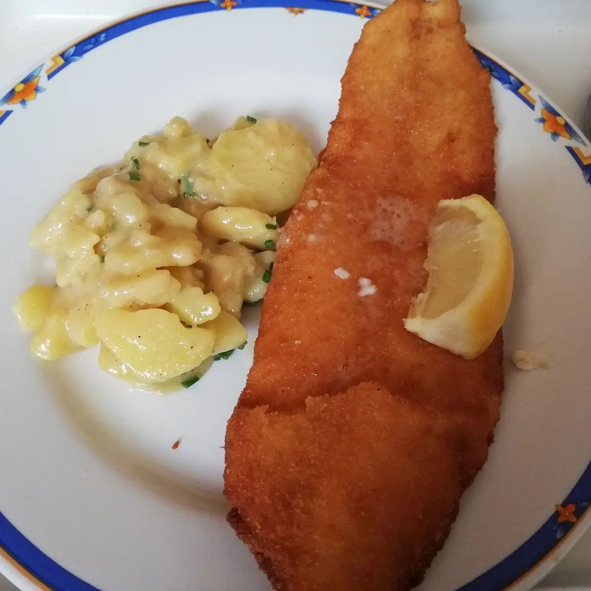 Scholle Mit Kartoffelsalat