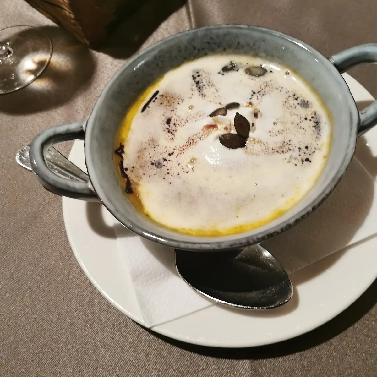 Ingwer-kürbissuppe