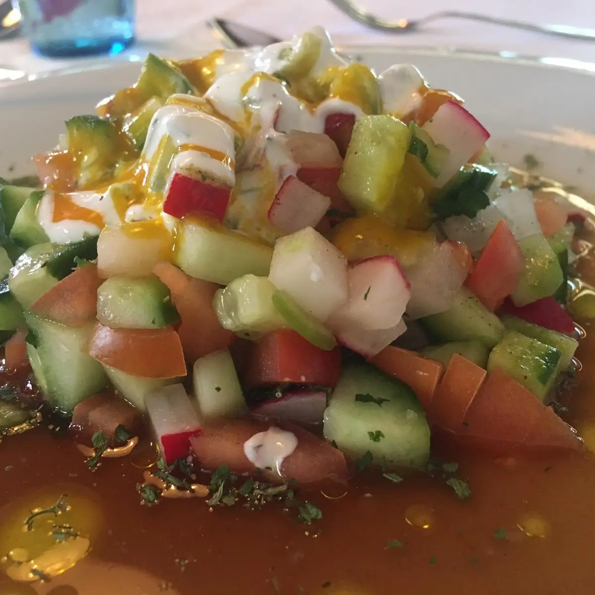 Afghanischer Salat Mit Mango Dressing