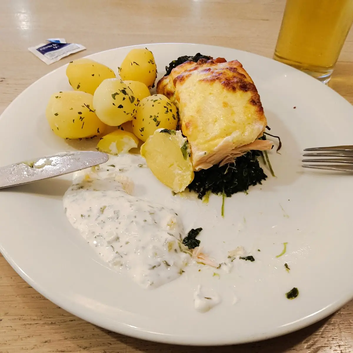 Lachs Mit Spinat