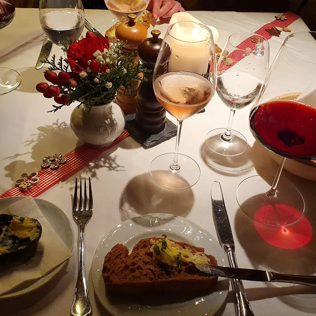 Amuse-geule Rosé-sekt Rotwein