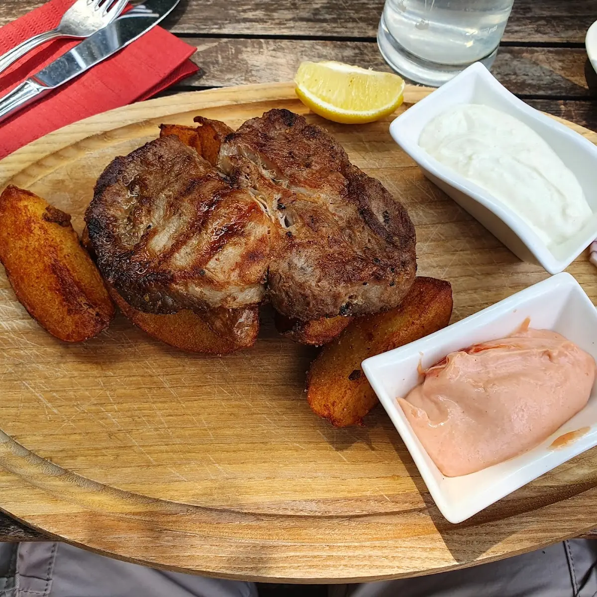 Gegrilltes Steak Vom Mangalitzaschwein