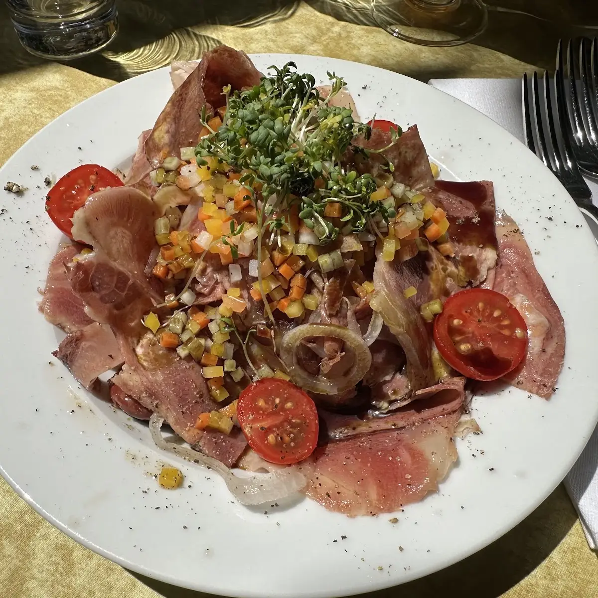 Rinderbackensalat