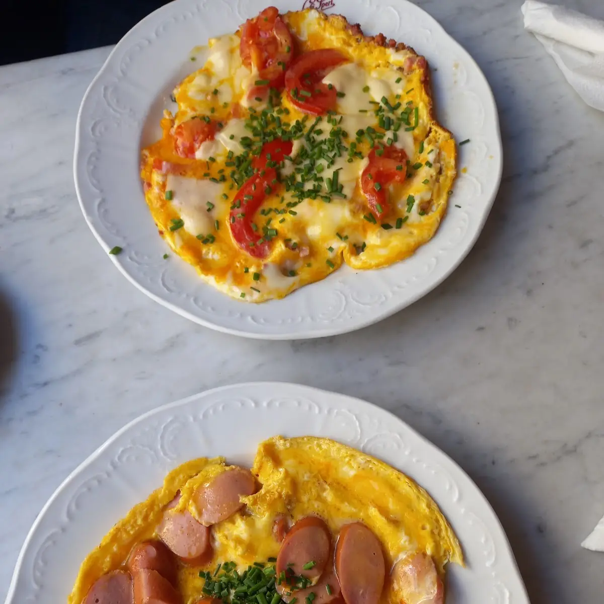 Omelette with Ham and 2 Eggs